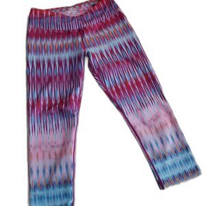 PrAna Pull On Pants Leggings Capri Activewear Yoga Hike Run Size XS Multicolor